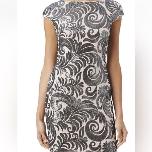 Adrianna Papell Cap Sleeve Sequin Sheath size 10 NWT $265 - Picture 8 of 8